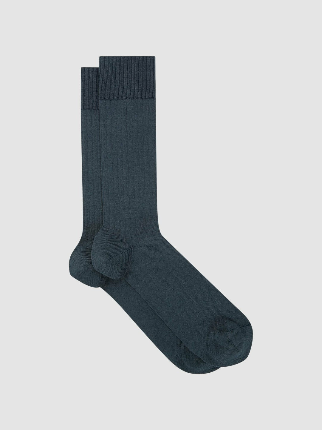 Reiss Affordable - Ribbed Socks in Airforce Blue