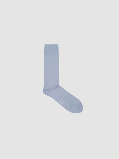 Reiss Featured - Polka Dot Socks in Airforce Blue