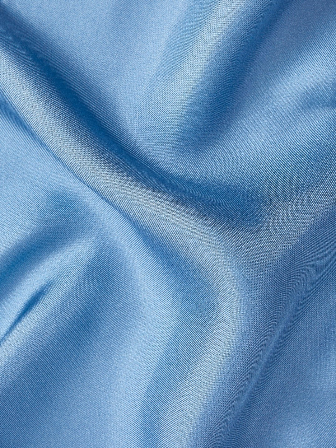 Reiss Sale - Plain Silk Pocket Square in Airforce Blue