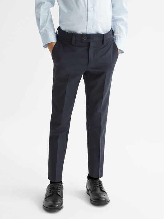 Reiss Value - 4-9 yrs Wool-Blend Suit Trousers in Navy