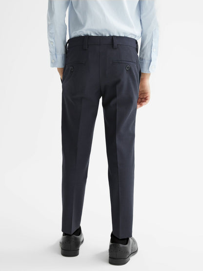 Reiss Value - 4-9 yrs Wool-Blend Suit Trousers in Navy