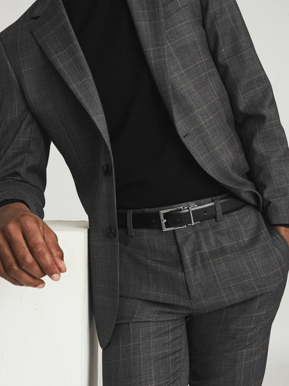 Reiss Deal - Reversible Leather Belt in Black/Brown