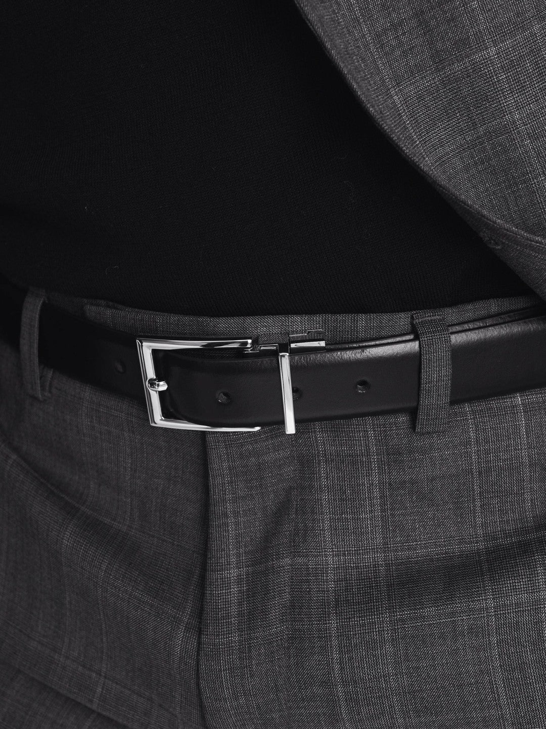 Reiss Deal - Reversible Leather Belt in Black/Brown
