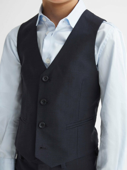 Reiss Featured - 4-9 yrs Modern Fit Waistcoat in Navy
