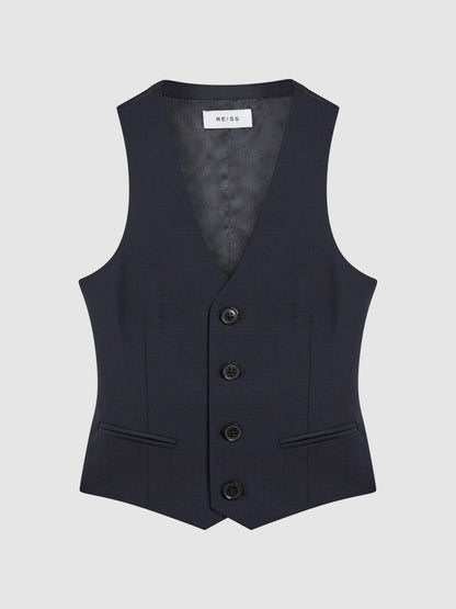 Reiss Featured - 4-9 yrs Modern Fit Waistcoat in Navy