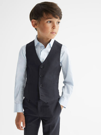 Reiss Featured - 4-9 yrs Modern Fit Waistcoat in Navy