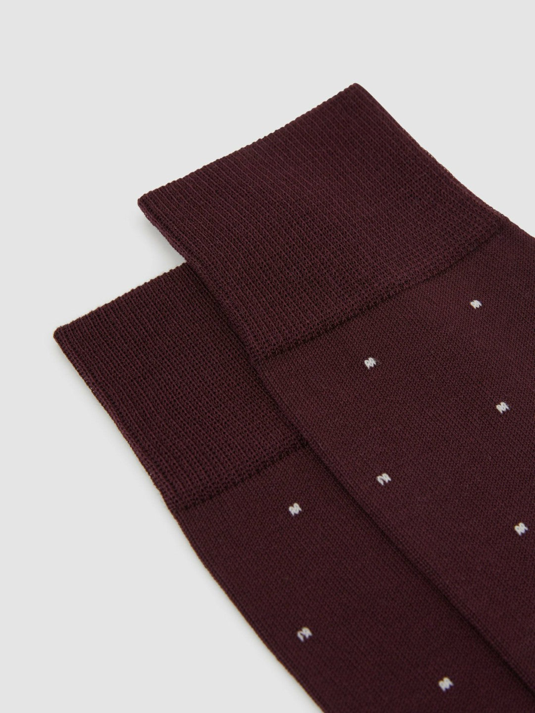 Reiss Savings - Polka Dot Socks in Bordeaux
