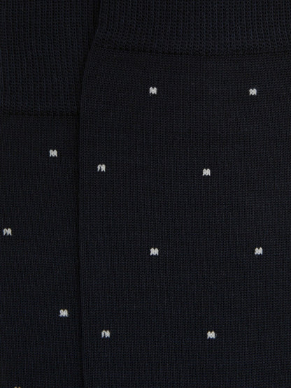 Reiss Deal - Polka Dot Socks in Navy