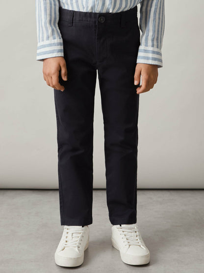 Reiss 3-9 yrs Slim Fit Casual Chinos in Navy