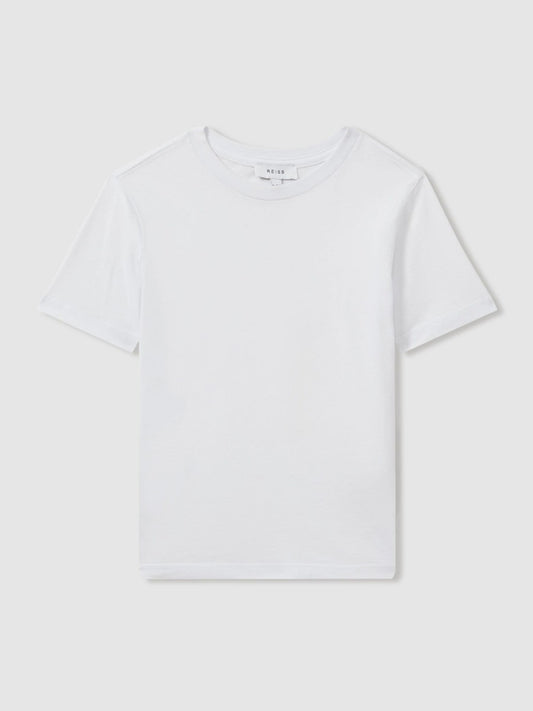 Reiss 9-13 yrs Crew Neck T-Shirt in White