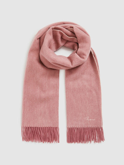 Reiss Savings - Wool-Cashmere Scarf in Blush