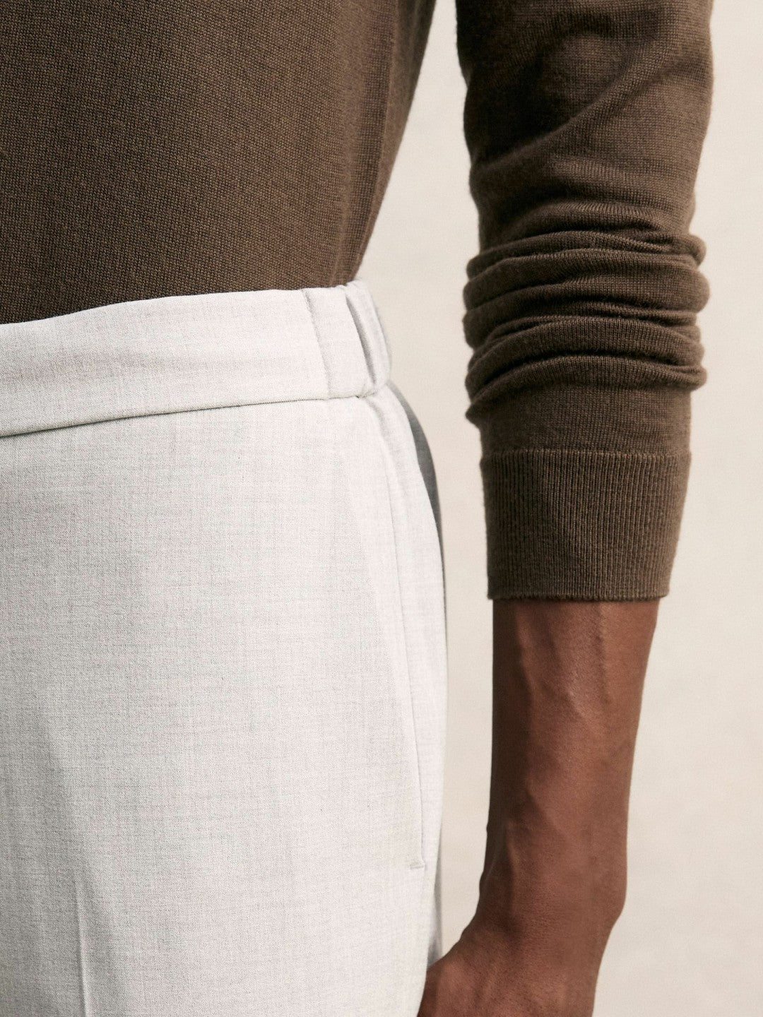 Reiss Value - Slim-Fit Internal-Drawstring Trousers in Grey