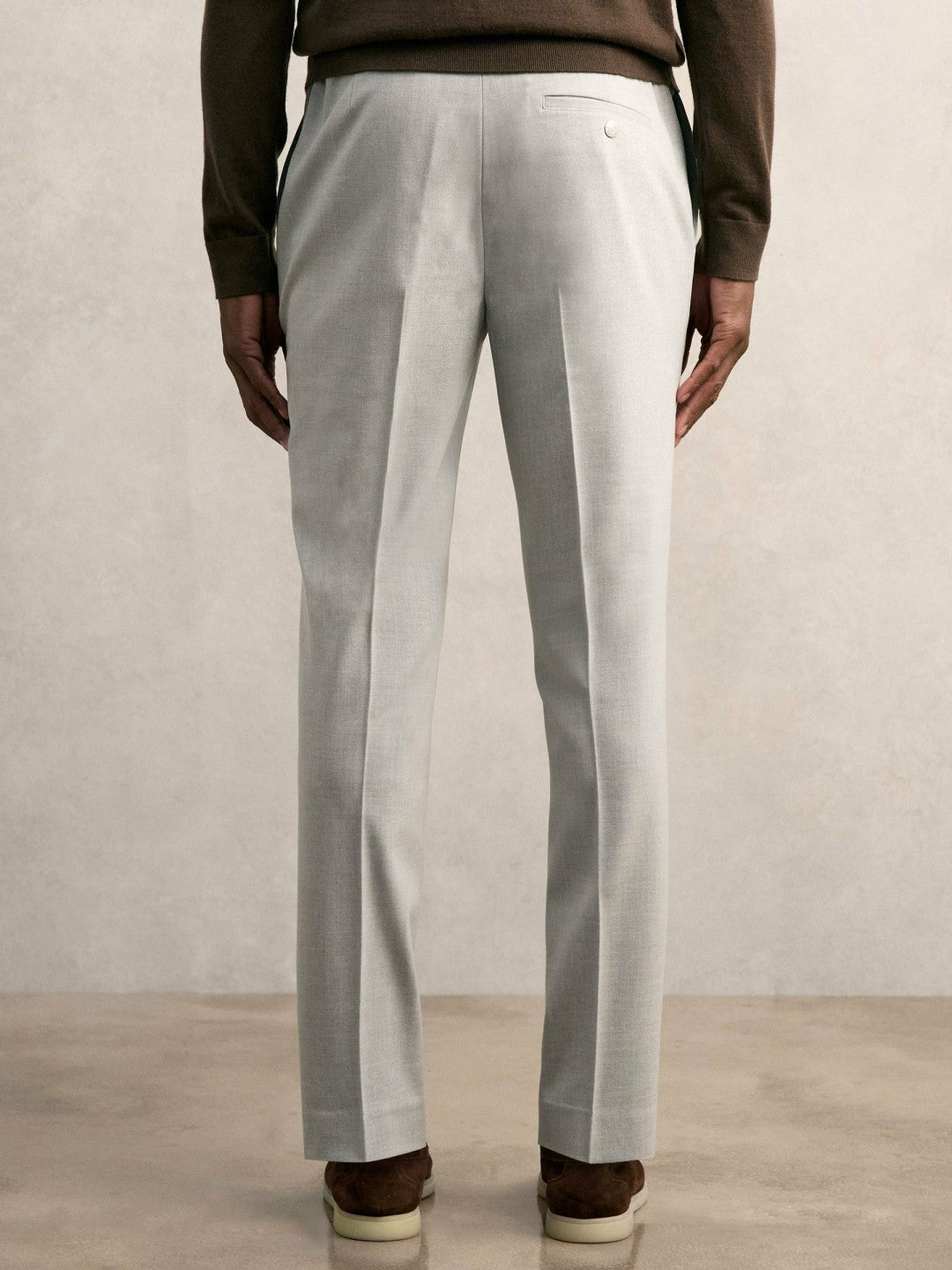 Reiss Value - Slim-Fit Internal-Drawstring Trousers in Grey