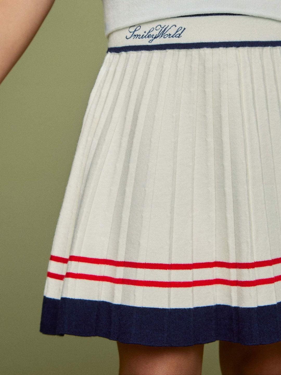 Reiss Affordable - 13-14 yrs SmileyWorld Tennis Skirt in Off White