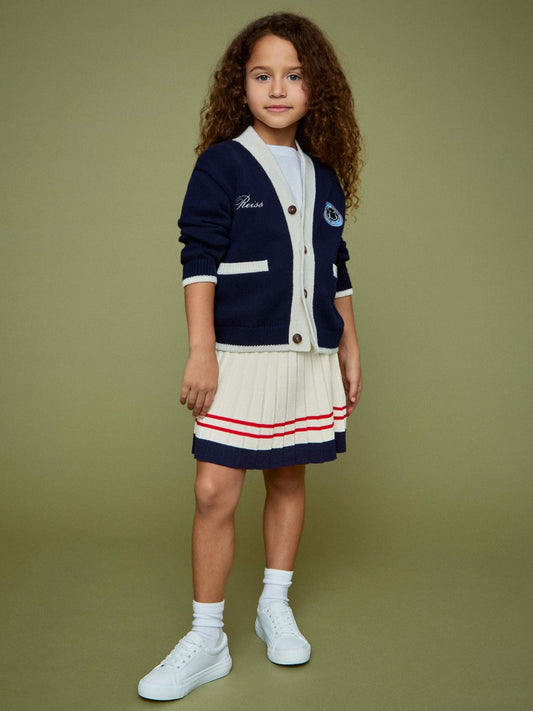 Reiss Best Seller - 4-9 yrs SmileyWorld Tennis Skirt in Off White