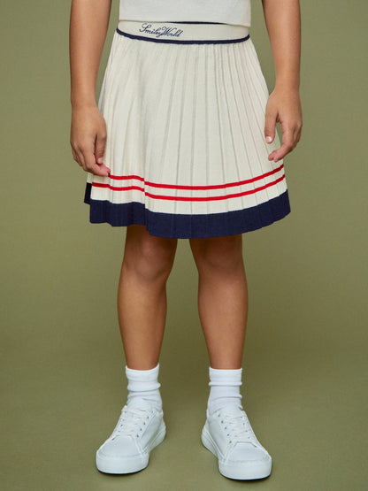 Reiss Best Seller - 4-9 yrs SmileyWorld Tennis Skirt in Off White