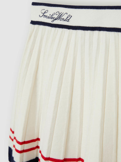 Reiss Best Seller - 4-9 yrs SmileyWorld Tennis Skirt in Off White
