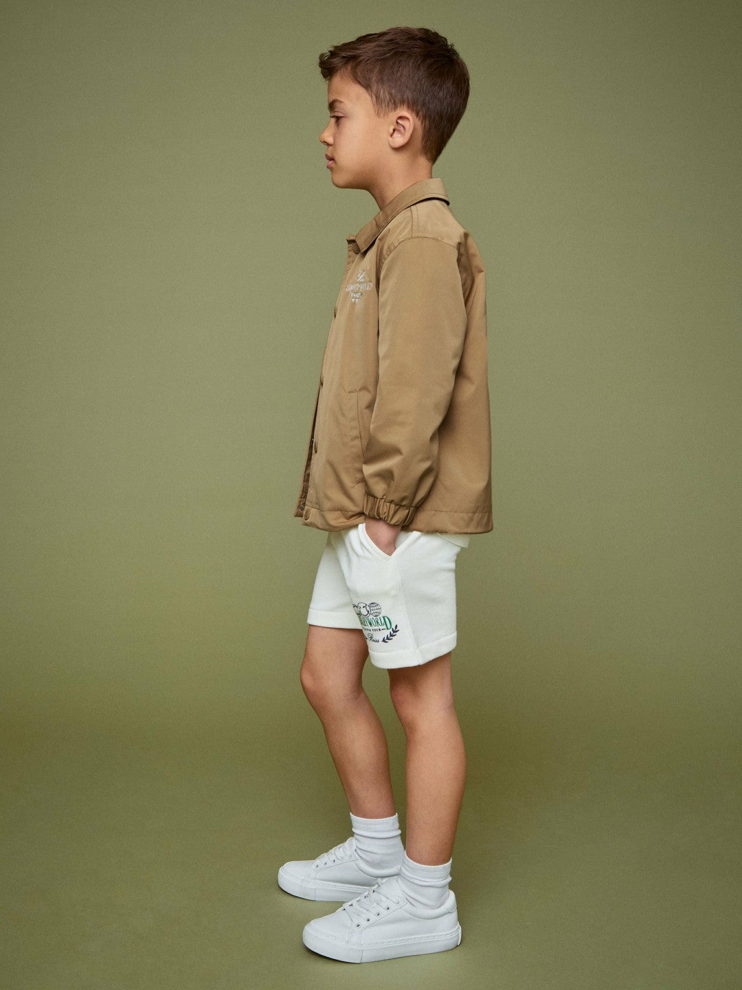 Reiss Popular Choice - 3-9 yrs SmileyWorld Harrington Jacket in Stone