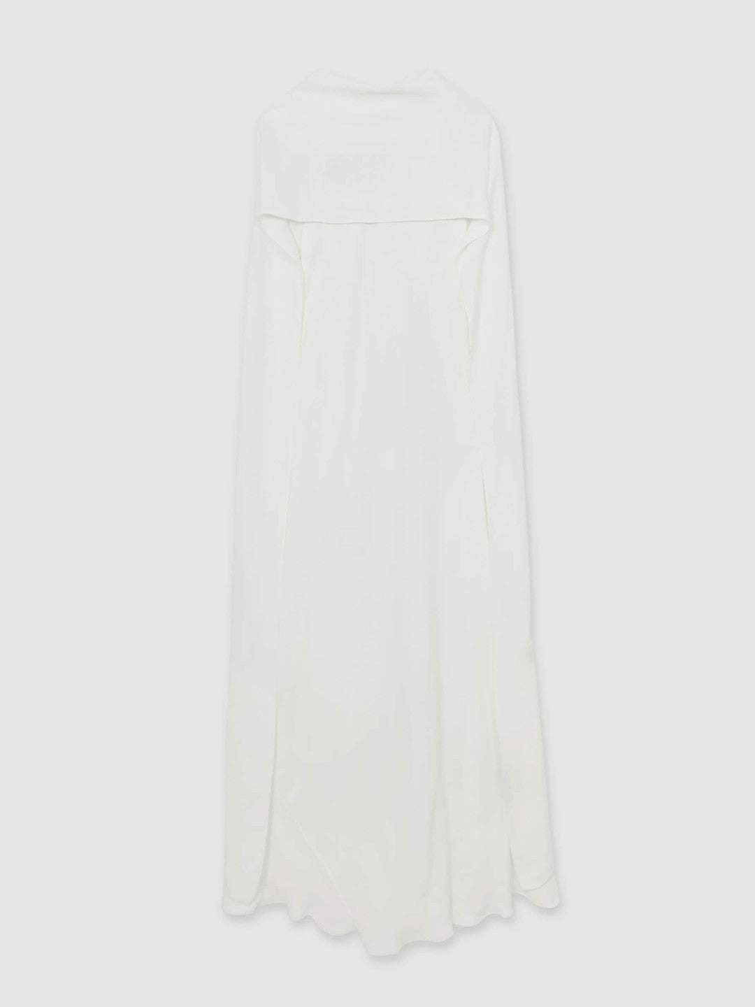 Reiss Crepe Cape Maxi Dress in White