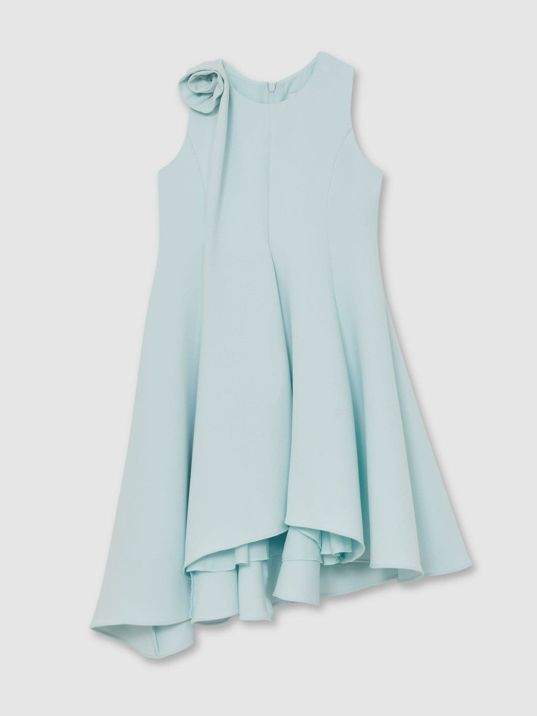 Reiss Featured - 9-13 yrs Flower-Detail Fit-And-Flare Dress in Blue