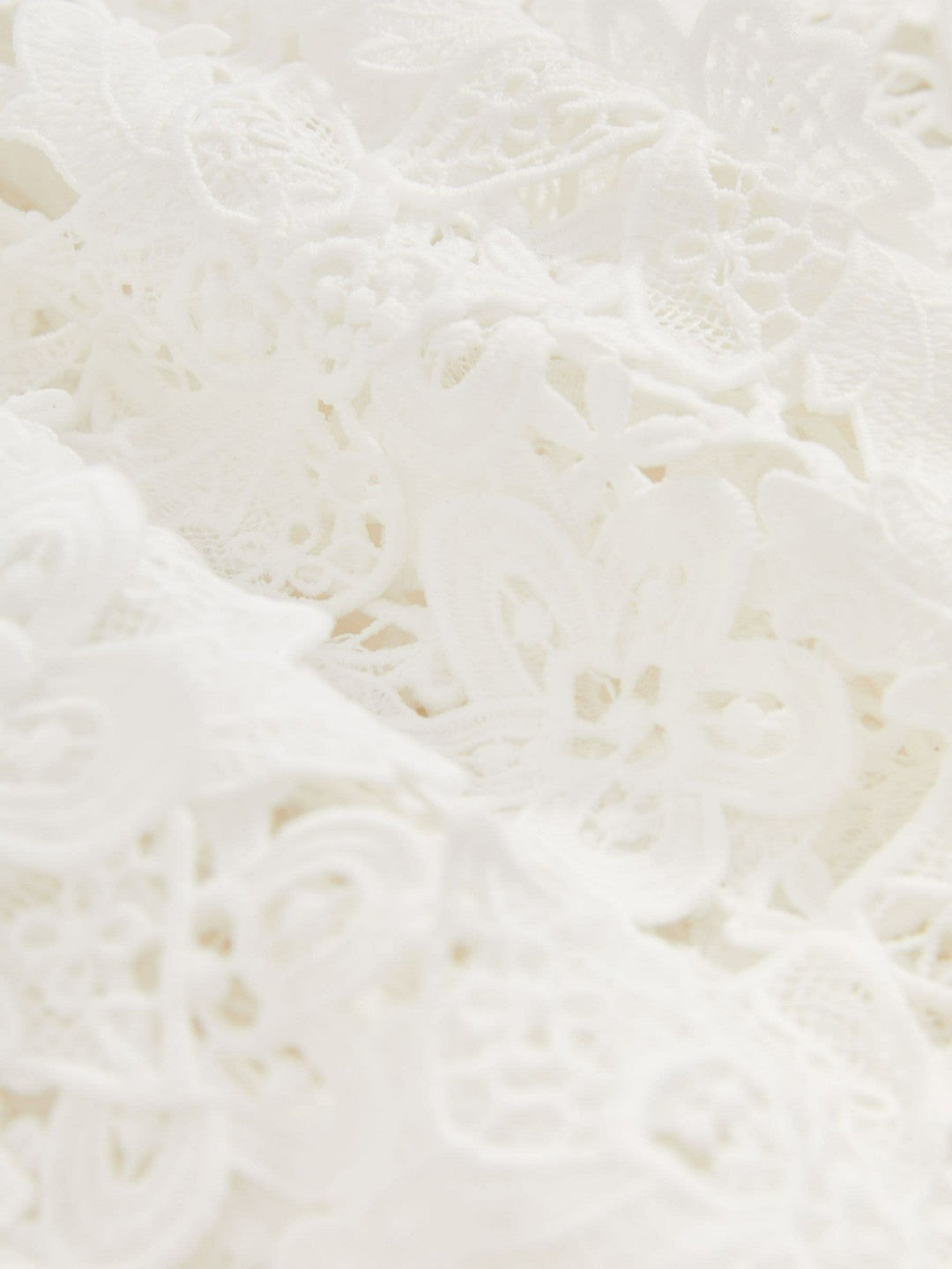 Reiss Cotton Cut Out Lace Cami Top in Ivory