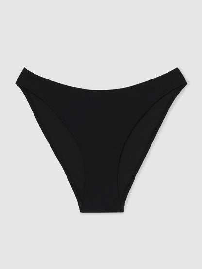 Reiss Deal - High Cut Bikini Bottoms in Black