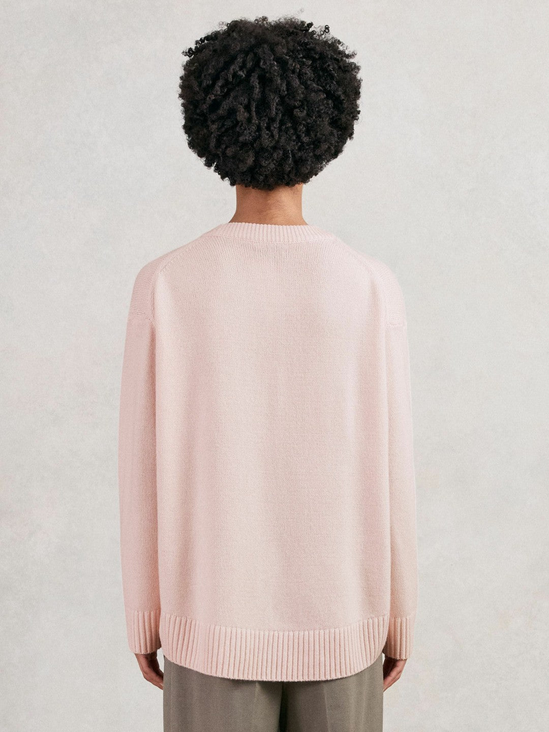 Reiss Savings - Wool-Cashmere Crew-Neck Jumper in Pink