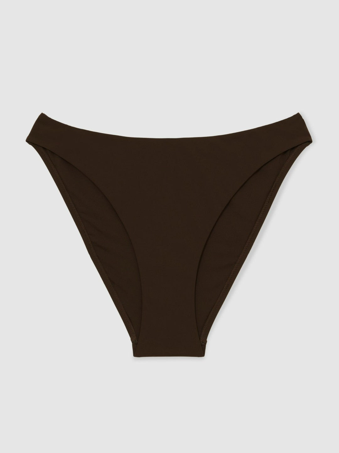 Reiss Featured - High Cut Bikini Bottoms in Chocolate