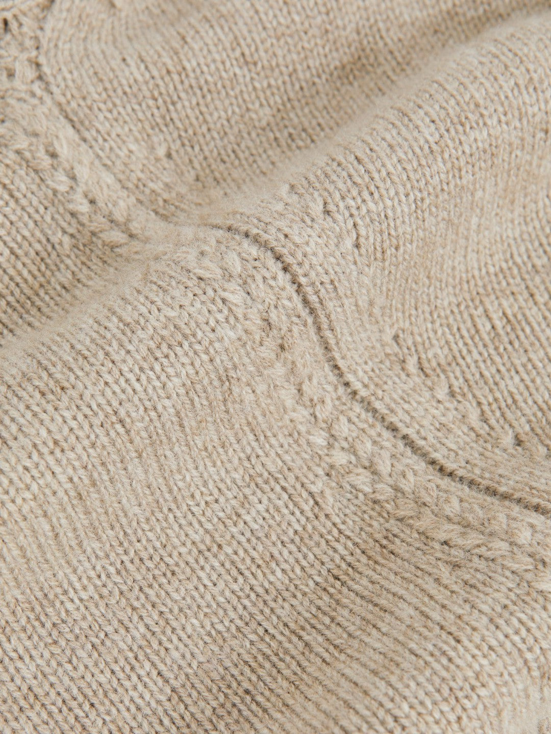 Reiss Best Seller - Wool-Cashmere Crew-Neck Jumper in Stone