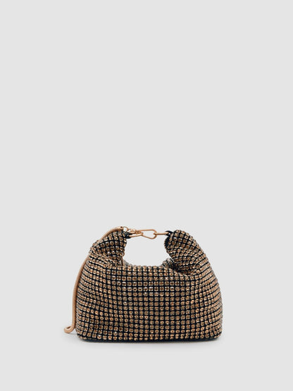 Reiss Popular Choice - Crystal Bracelet Pouch Bag in Gold
