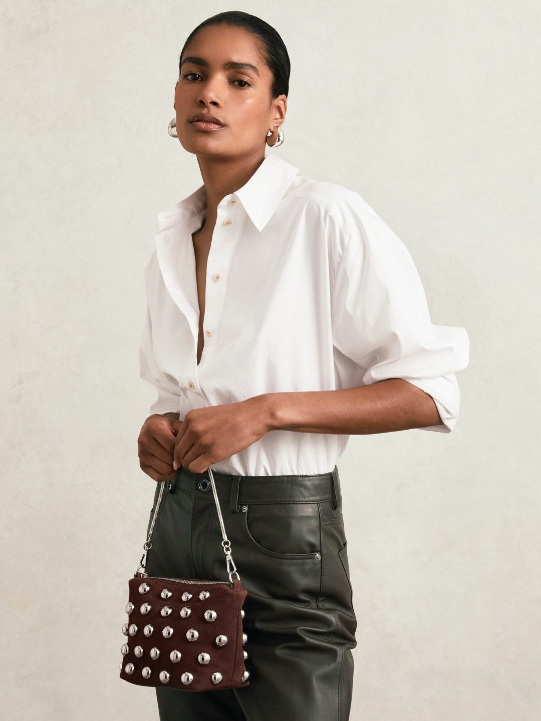 Reiss Popular Choice - Bag in Oxblood