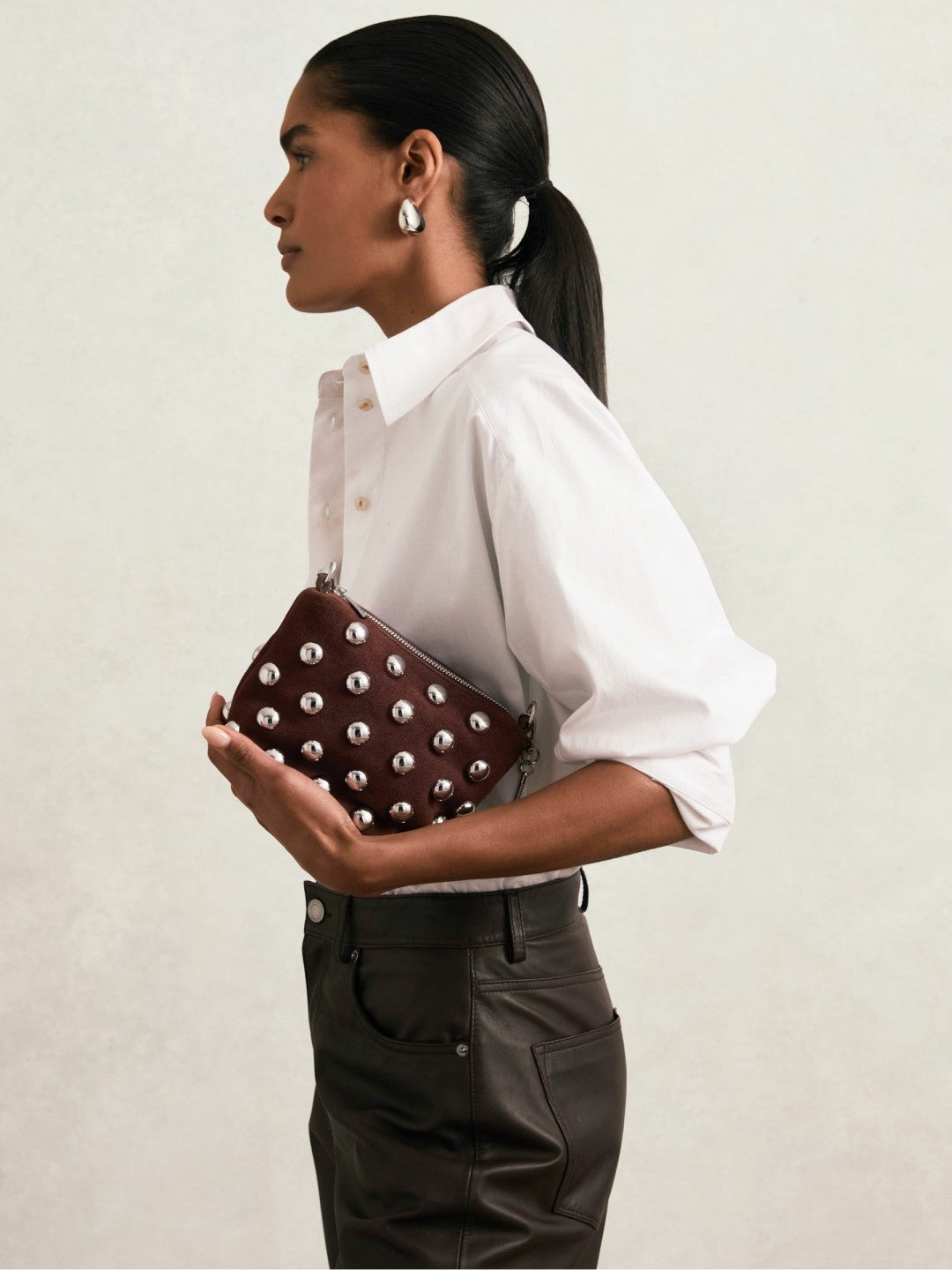 Reiss Popular Choice - Bag in Oxblood