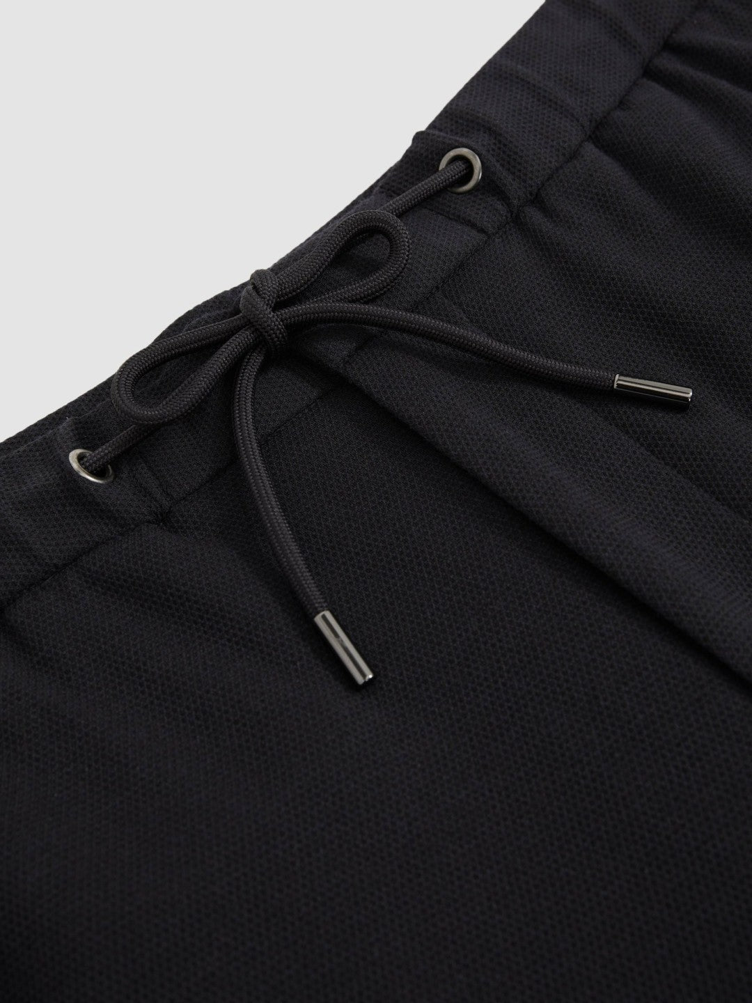 Reiss Sale - Slim Fit Jersey Drawstring Suit Trousers in Navy
