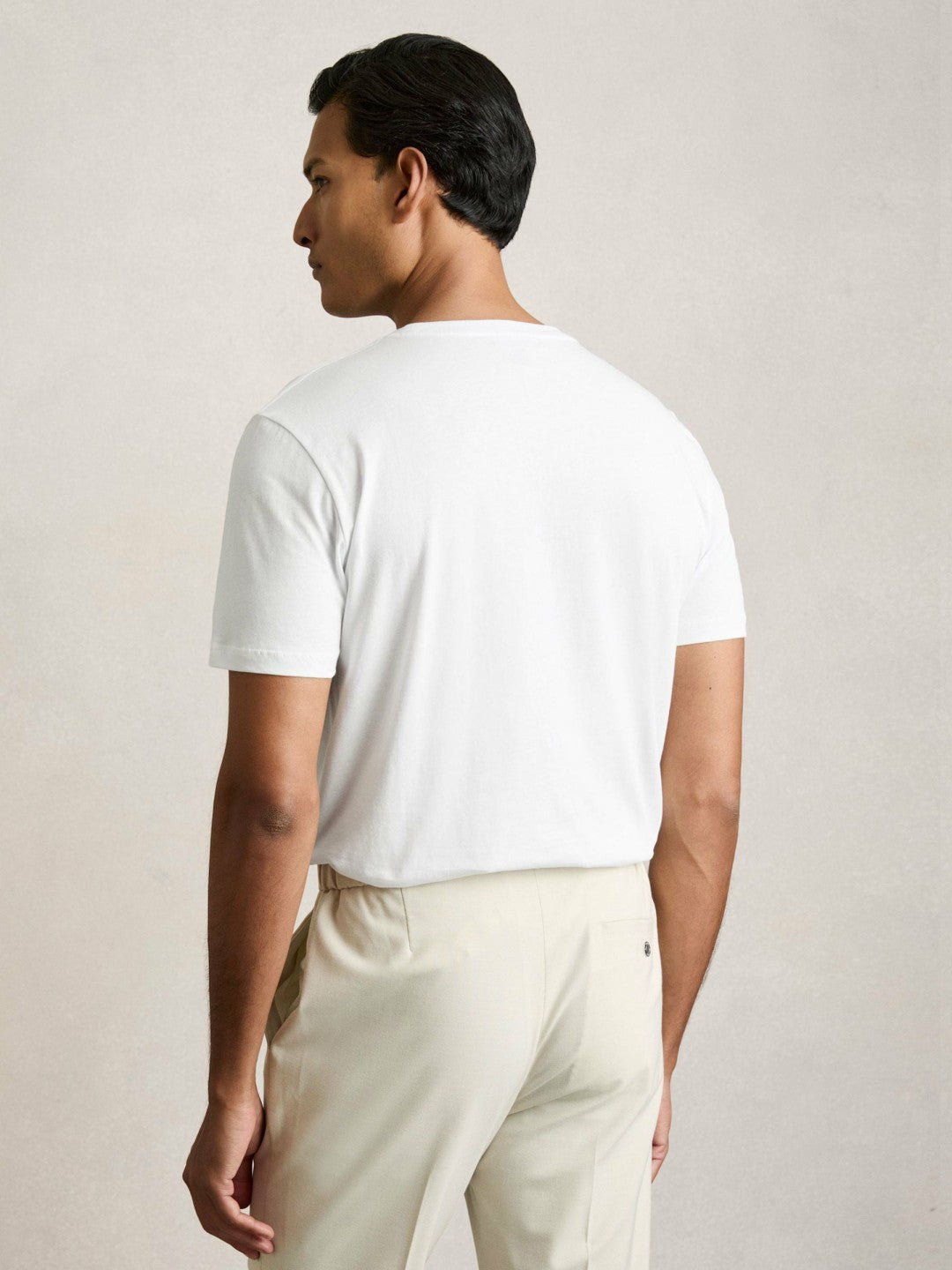 Reiss Affordable - Cotton Crew-Neck T-shirts 3 Pack in White/Navy/Airforce Blue