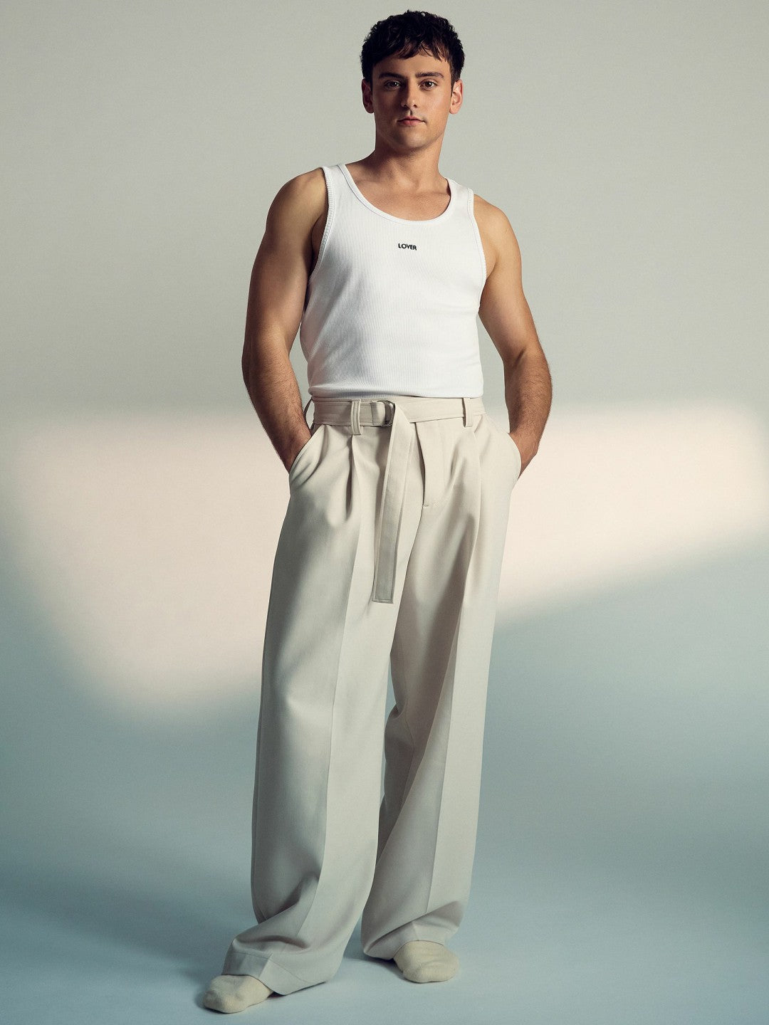 Reiss Deal - | Tom Daley Cotton Lover Vest with Stretch in White