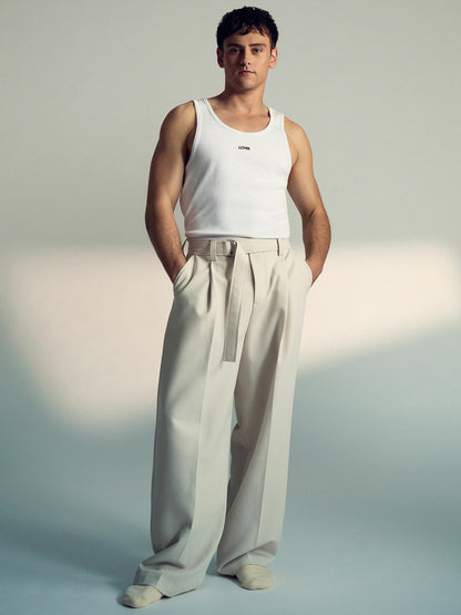 Reiss Deal - | Tom Daley Cotton Lover Vest with Stretch in White
