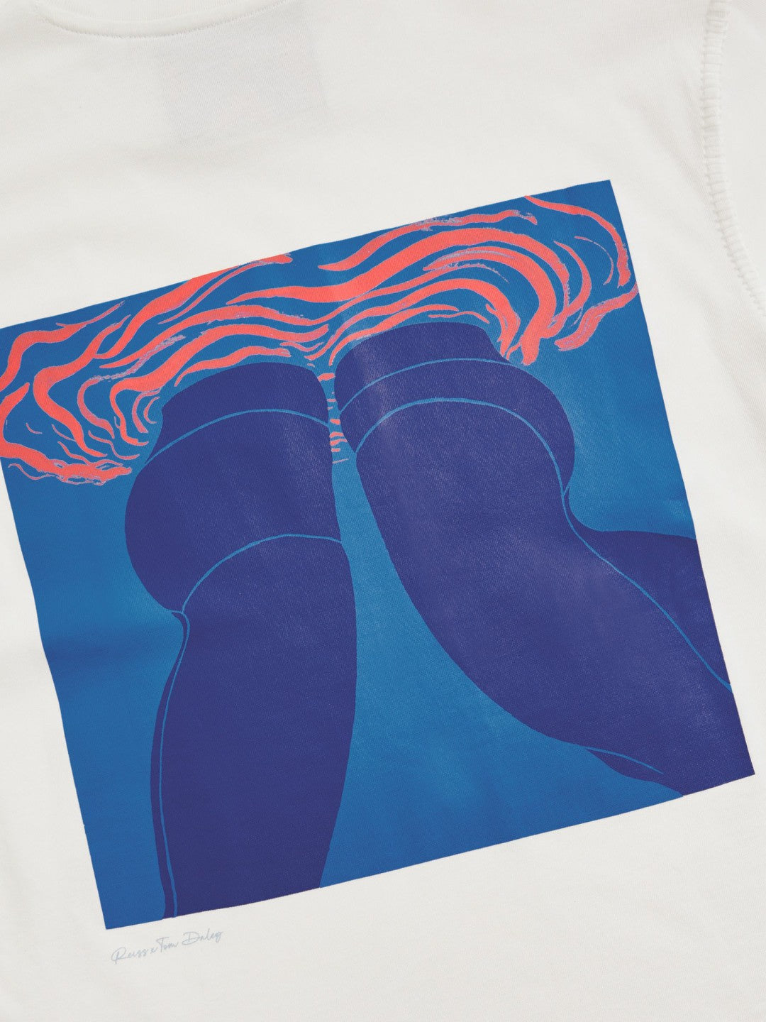 Reiss Featured - | Tom Daley Graphic-Print T-Shirt in White