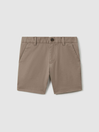 Reiss 3-9 yrs Cotton Chino Shorts with Stretch in Stone
