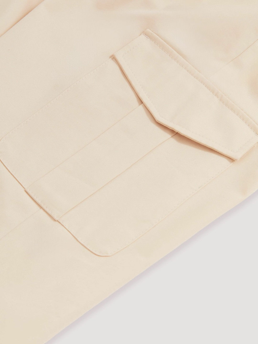 Reiss Popular Choice - Cotton-Lyocell Cargo Trousers in Light Stone
