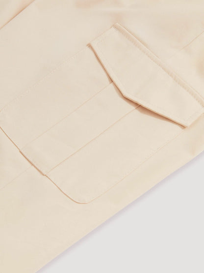 Reiss Popular Choice - Cotton-Lyocell Cargo Trousers in Light Stone