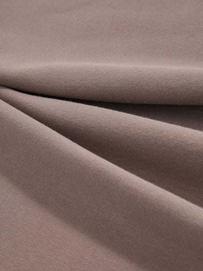 Reiss Best Seller - Stretch-Cotton Crew-Neck T-Shirt in Taupe Brown