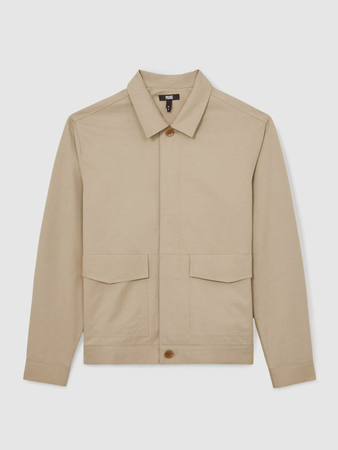 Reiss Savings - Paige Flap Pocket Worker Jacket in Beige