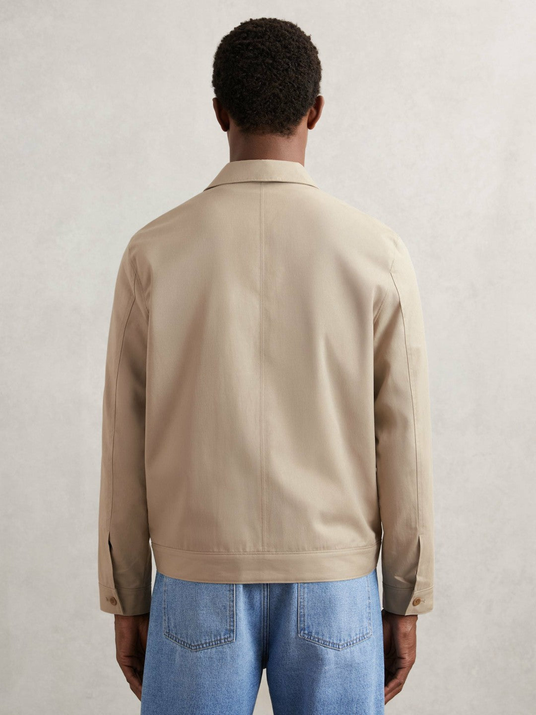 Reiss Savings - Paige Flap Pocket Worker Jacket in Beige