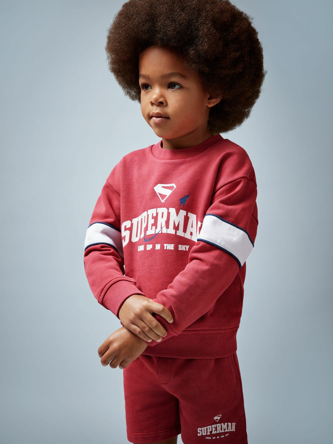 Reiss Offer - 9-13 yrs Superman Cotton Logo Sweatshirt in Red