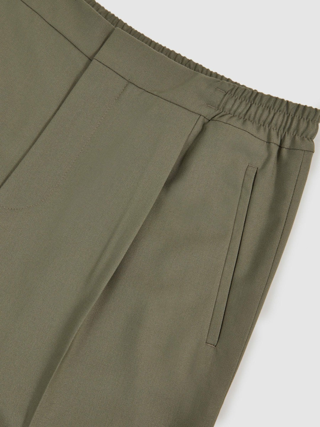 Reiss Best Seller - Relaxed-Fit Pleated Tapered Trousers in Sage