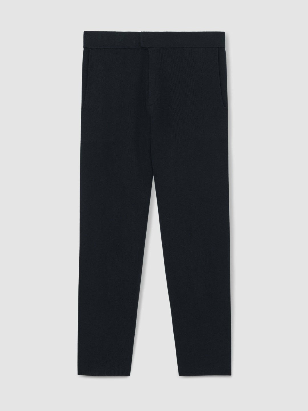 Reiss Popular Choice - Tapered Knitted Trousers in Navy