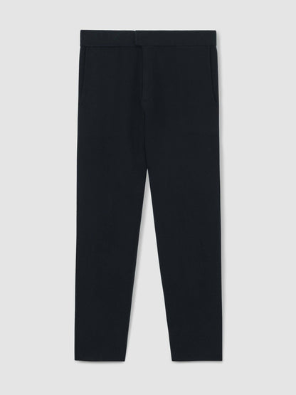 Reiss Popular Choice - Tapered Knitted Trousers in Navy