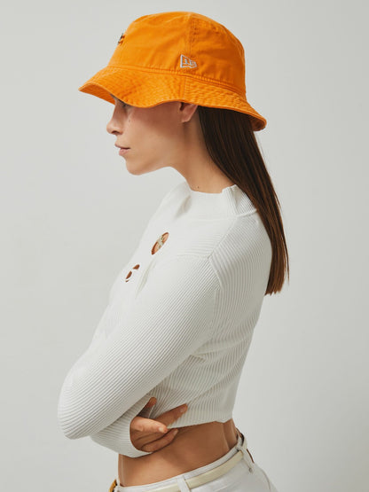 Reiss Featured - Unisex Fit McLaren Racing Cotton Bucket Hat in Papaya Orange