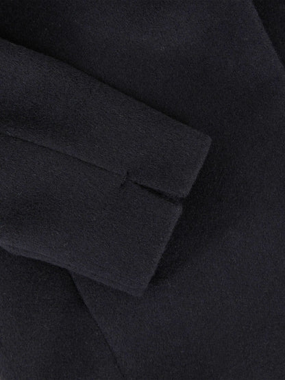 Reiss Popular Choice - Wool-Blend Funnel-Neck Coat in Navy