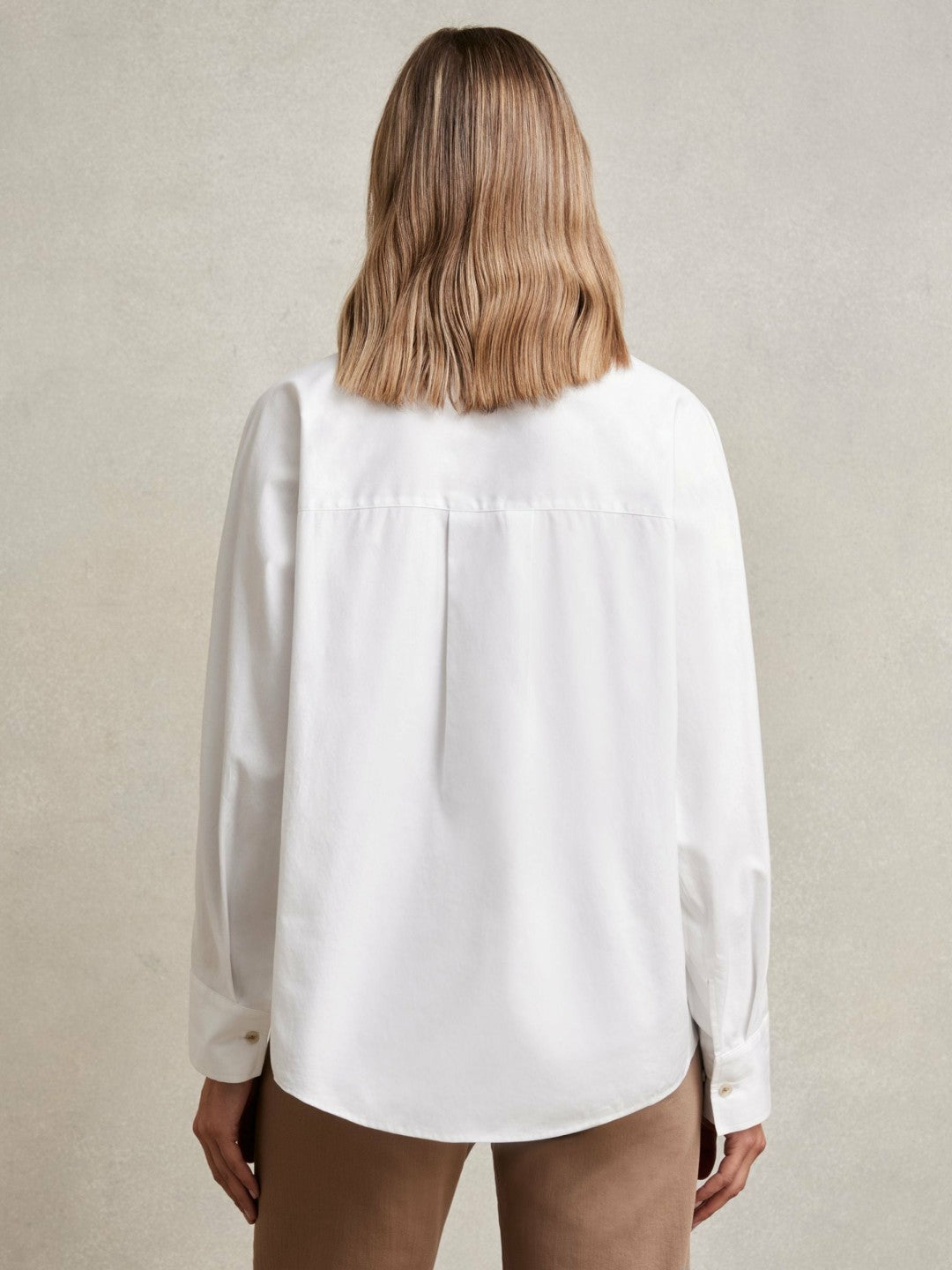 Reiss Offer - Cotton Button Through Oxford Shirt in White